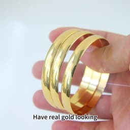 Arabic Kid's Gold Color Twist Rope Bracelet 21k Gold Plated Luxury Italian Fashion Cuff Bangles Islamic Child Ramadan Jewelry