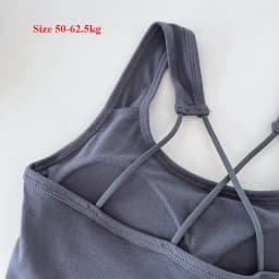 Solid Tank Top for Women Cross-sling Short Vest Sports Tank with Built in Bra One-piece Sleeveless Slim Fashion Crop Top Female