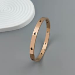 New five-pointed star stainless steel gold-plated women's bracelet, high-quality waterproof metal bracelet, party jewelry