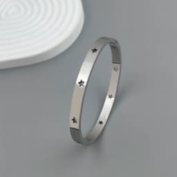 New five-pointed star stainless steel gold-plated women's bracelet, high-quality waterproof metal bracelet, party jewelry