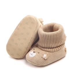 Baby Wool Knitted Shoes Boy and Girls Newborn Bootie Winter Warm Infant Toddler Crib Shoes Classic Floor First Walkers