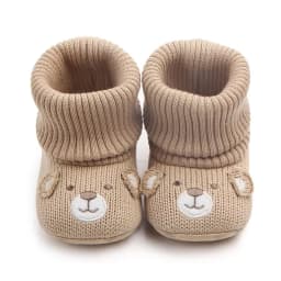 Baby Wool Knitted Shoes Boy and Girls Newborn Bootie Winter Warm Infant Toddler Crib Shoes Classic Floor First Walkers