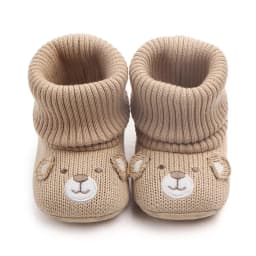 Baby Wool Knitted Shoes Boy and Girls Newborn Bootie Winter Warm Infant Toddler Crib Shoes Classic Floor First Walkers