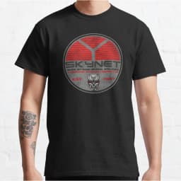 Vintage Cyberdyne Systems Skynet Oval Worn Terminator graphic t shirts 100% cotton large size tee Adult all size S-6XL