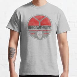 Vintage Cyberdyne Systems Skynet Oval Worn Terminator graphic t shirts 100% cotton large size tee Adult all size S-6XL
