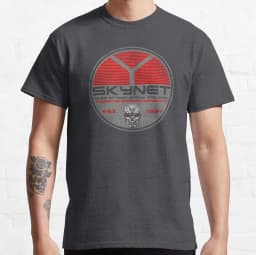 Vintage Cyberdyne Systems Skynet Oval Worn Terminator graphic t shirts 100% cotton large size tee Adult all size S-6XL