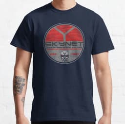 Vintage Cyberdyne Systems Skynet Oval Worn Terminator graphic t shirts 100% cotton large size tee Adult all size S-6XL