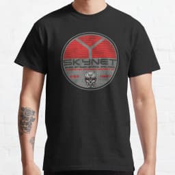 Vintage Cyberdyne Systems Skynet Oval Worn Terminator graphic t shirts 100% cotton large size tee Adult all size S-6XL
