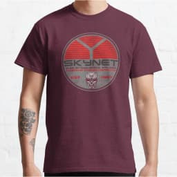 Vintage Cyberdyne Systems Skynet Oval Worn Terminator graphic t shirts 100% cotton large size tee Adult all size S-6XL