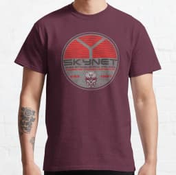 Vintage Cyberdyne Systems Skynet Oval Worn Terminator graphic t shirts 100% cotton large size tee Adult all size S-6XL
