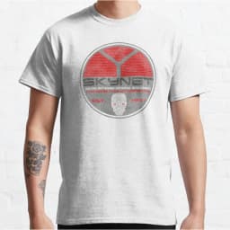 Vintage Cyberdyne Systems Skynet Oval Worn Terminator graphic t shirts 100% cotton large size tee Adult all size S-6XL