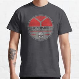 Vintage Cyberdyne Systems Skynet Oval Worn Terminator graphic t shirts 100% cotton large size tee Adult all size S-6XL