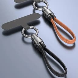 PD 240W Fast Charging Cord Portable Keychain USB C Cable Smooth Leather Lanyard Phone Charm for Travel iPhone Samsung Laptop