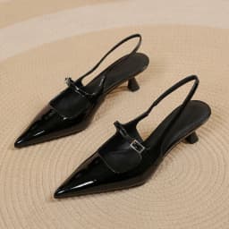 New Fashion Women's Backless Shoes Pointy Stiletto Sandals Women's Sexy Dress Party Women's Heels