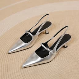 New Fashion Women's Backless Shoes Pointy Stiletto Sandals Women's Sexy Dress Party Women's Heels