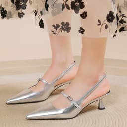 New Fashion Women's Backless Shoes Pointy Stiletto Sandals Women's Sexy Dress Party Women's Heels