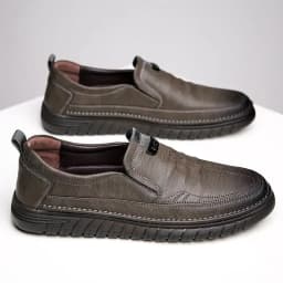 Retro Penny Loafer Genuine Cow Leather Classic Shoes Sewing Comfortable Men Casual Slip-on Club Party Shoe Spring Summer
