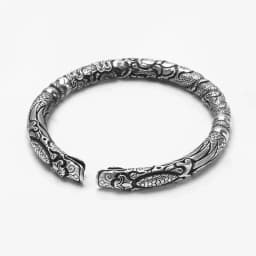 Sole Memory Retro Thai Silver Exquisite Literary 925 Sterling Silver Resizable Bangles Bracelet For Women Man Trendy Gift BR150