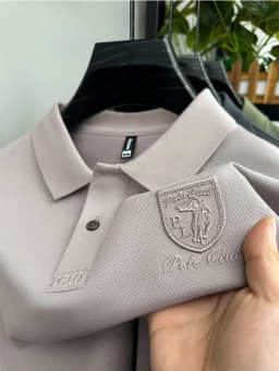 Designer's new fashionable short sleeve polo shirt men high-end brand embroidered T-shirt summer ice silk breathable casual top