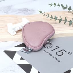 Coin Purse for Women Change Purses Small Cow Leather Cosmetic Bag Pocket Heart Makeup Organizer Jewelry Travel Case for Girls