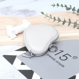 Coin Purse for Women Change Purses Small Cow Leather Cosmetic Bag Pocket Heart Makeup Organizer Jewelry Travel Case for Girls