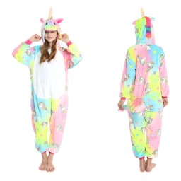 Kigurumi Kids Unicorn Pajamas Toddler Girl Pyjamas 2 to 3 4 5 6 7 8 9 10 11 12 Years Winter Flannel Warm Children Jumpsuits Pjs