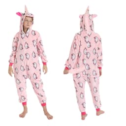 Kigurumi Kids Unicorn Pajamas Toddler Girl Pyjamas 2 to 3 4 5 6 7 8 9 10 11 12 Years Winter Flannel Warm Children Jumpsuits Pjs