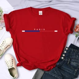 Luxury Brand Paris For Women's High-Quality Summer Printing T-shirt 100% Cotton Casual Oversized Y2k Personality Sleeve O-neck