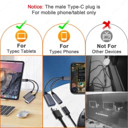 2 in 1 OTG Cable for iPhone with Charging Adapter Lighing to USB A Adapter with PD Charging Port For IOS 13 And ExFAT & FAT32