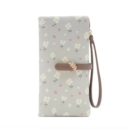 Long Handbag Female 2024 Spring/Summer New Korean PU Printed Zipper Buckle Collapsible Multi-Function Long Wallet Can Be Wrist M