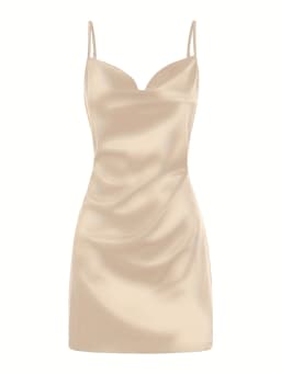 2024 Lady Va Voom Satin Hip Suspender Dress Women's