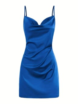 2024 Lady Va Voom Satin Hip Suspender Dress Women's