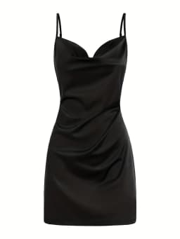 2024 Lady Va Voom Satin Hip Suspender Dress Women's
