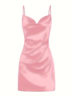 2024 Lady Va Voom Satin Hip Suspender Dress Women's