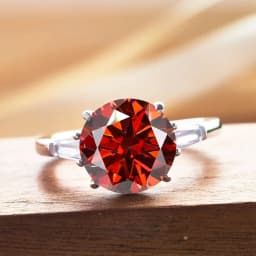 JoyceJelly Luxury Round 5 Carat Moissanite Diamond Ring for Women Sterling Silver 925 Fine Jewelry Female Trendy Wedding Bands