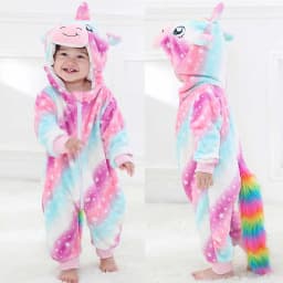 Toddler Boys Girls Kigurumi Pajamas 0-4 Years Children Sleepwear Winter Baby Rompers Infant Flannel Warm Clothes Animal Onesies