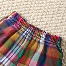 Summer New Baby Girls Two-Piece Set Plaid Pattern Sweet Two-Piece Set Pastoral Ruffled Lace Buttons + Shorts