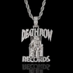 Deathlow Records Prisoner Necklace Stainless Steel Men's Fashionable Jewelry Hip-hop Rock Iced Out Pendant Party Gift