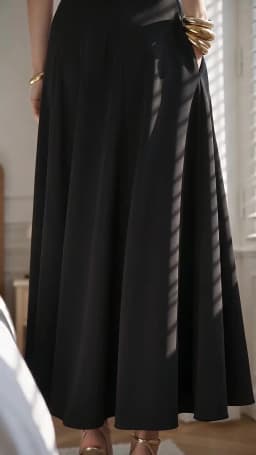 Korean Version of the New Half-Skirt Elastic Waist Plus-Size Women's Long Skirt High Waist Show Thin Skirt with a Wide Range
