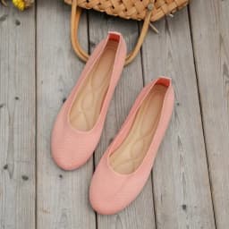 2024 Summer New Knitting Sock Sneakers Slip on Female Round Toe Plus Size Light Breathable Shoes Women's Flat Shoes