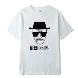 Men Fashion Casual Top Quality Short Sleeve Cotton Blend Loose Heisenberg PrintedTshirt Casual Mens Tshirt Cool Summer Men Tops