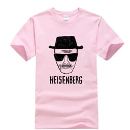 Men Fashion Casual Top Quality Short Sleeve Cotton Blend Loose Heisenberg PrintedTshirt Casual Mens Tshirt Cool Summer Men Tops