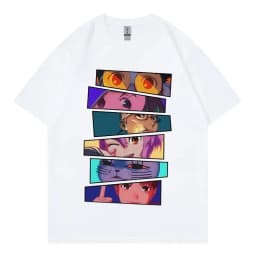 Japan Anime Dandadan Turbo Granny Cat Graphic T Shirt Fashion Cartoon Oversized T-shirt Men Women Vintage Casual Cotton T-shirts