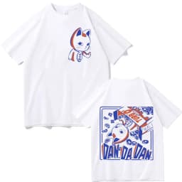 Japan Anime Dandadan Turbo Granny Cat Graphic T Shirt Fashion Cartoon Oversized T-shirt Men Women Vintage Casual Cotton T-shirts