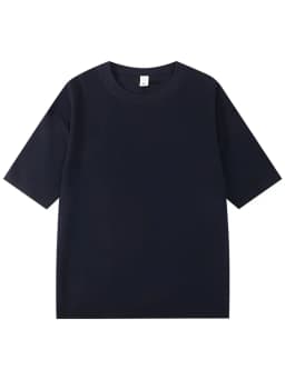 Summer 300gsm Heavy Cotton T-shirts Men Korean Fashion O-Neck Short Sleeve Solid Color Casual Unisex Basic Tees Oversized Tshirt