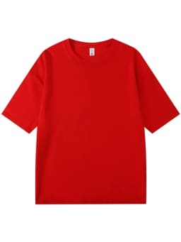 Summer 300gsm Heavy Cotton T-shirts Men Korean Fashion O-Neck Short Sleeve Solid Color Casual Unisex Basic Tees Oversized Tshirt