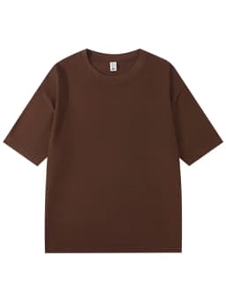 Summer 300gsm Heavy Cotton T-shirts Men Korean Fashion O-Neck Short Sleeve Solid Color Casual Unisex Basic Tees Oversized Tshirt