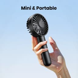 TOPK Mini Portable Fan 1200mAh USB Rechargeable Handheld Fan 3 Speed Personal Super Compact Cooling Fan for Makeup Outdoor