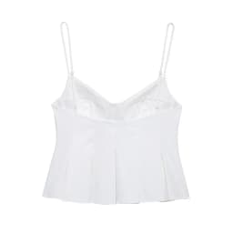MUJER 2025 Striped Pleated Tops for Women White Sexy Backless Top Women Strap Camisole Beach Top Female Tanks Camis Women's Tops