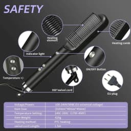 Hair Straightener Professional Quick Heated Electric Hot Comb Hair Straightener Personal Care Multifunctional Hairstyle Brush